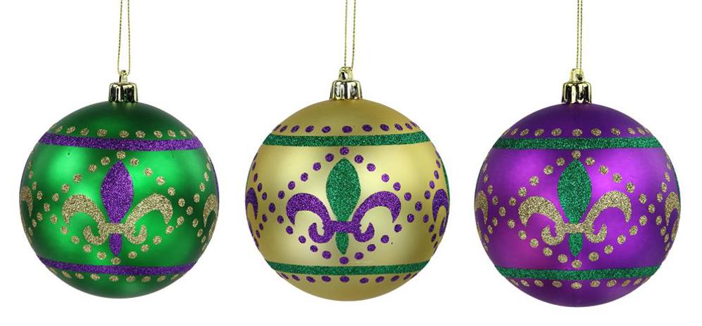 100mm Fleur De Lis Ball Ornaments – Ellis Home & Garden