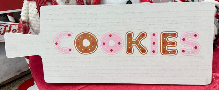 23" Wood Cookies Tray