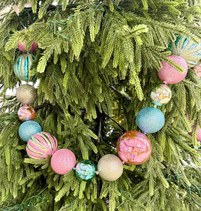 6' Pastel Mixed Ball Garland