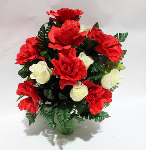 Open Rose Memorial Cone