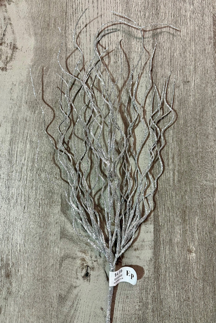 24" Silver Willow Spray