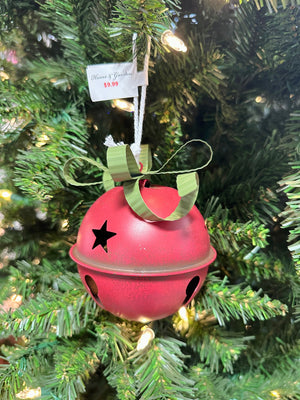 4" Metal Jingle Bell Ornaments