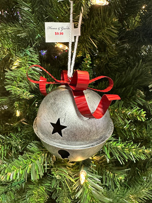 4" Metal Jingle Bell Ornaments
