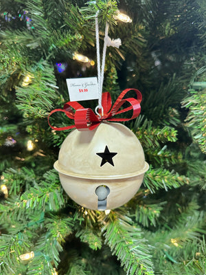 4" Metal Jingle Bell Ornaments