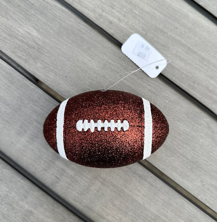 4.5" Glitter Football Ornament