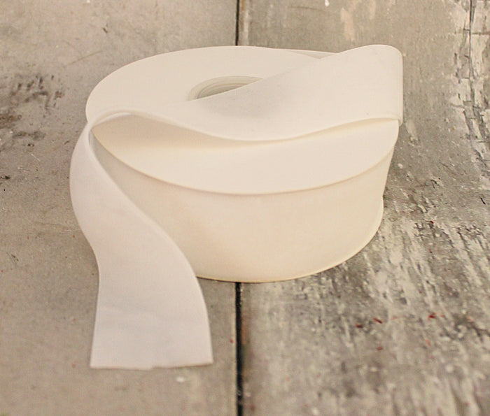 2" White Velvet Ribbon