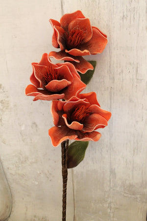 36" Rust Magnolia Spray