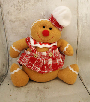 10" Plush Gingerbread Girl