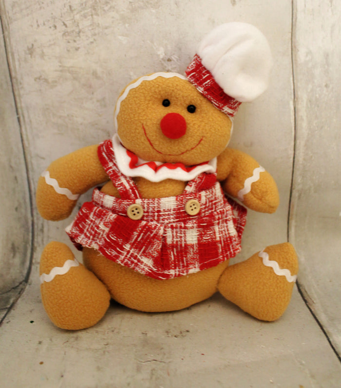 10" Plush Gingerbread Girl