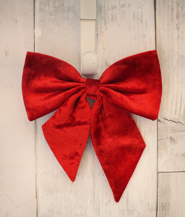 11" Red Velvet Bow