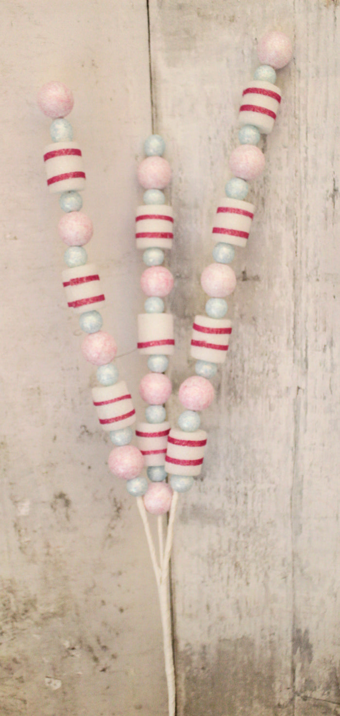 33" Pastel Candies Glitter Spray