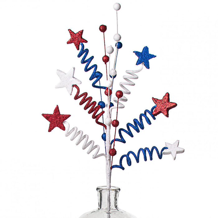 24" Patriotic Stars & Twist Spray