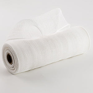 10" White Value Deco Mesh