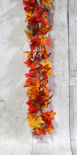 6' Maple Leaves Chain Garland