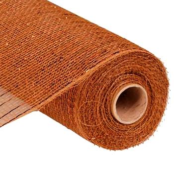 10" Metallic Deco Mesh - Copper