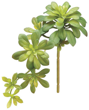 11.8" Soft Green Aeonium Artificial Floral Pick-Floral Stems-Ellis Home & Garden