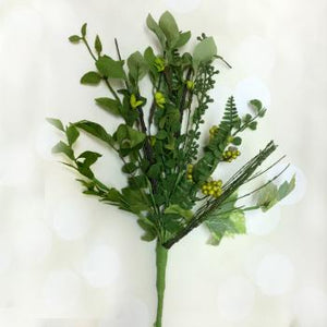12" Fern Berry Floral Pick - Green-Floral Stems-Ellis Home & Garden