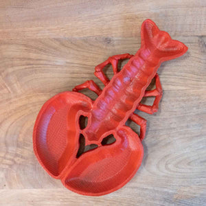 Red Crawfish Wooden Tray