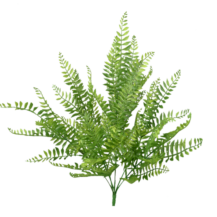 19" Plastic Spring Fern Bush