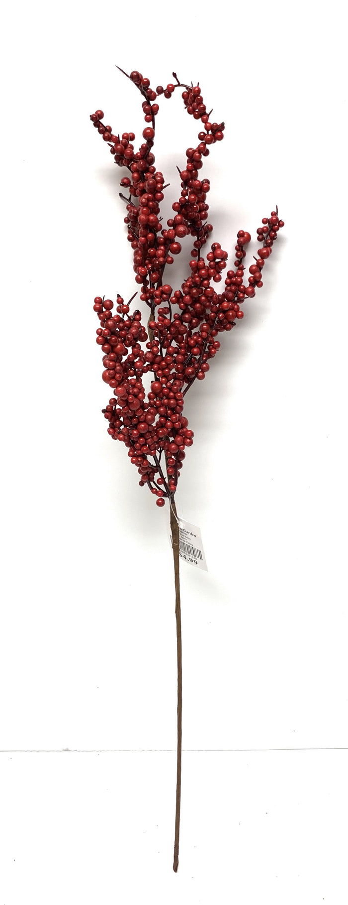 22” Red Berry Floral Stem