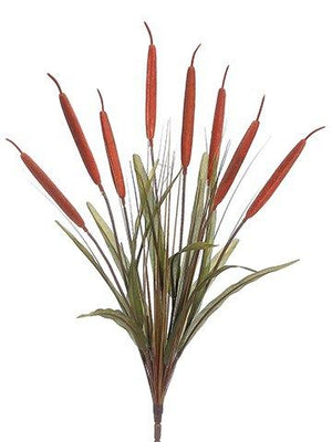 26" Cattail Grass Bush-Floral Stems-Ellis Home & Garden