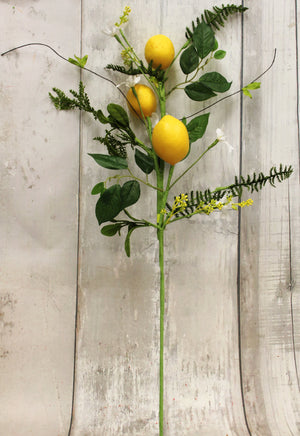 28" Lemon Greenery Spray-Spring Floral-Ellis Home & Garden