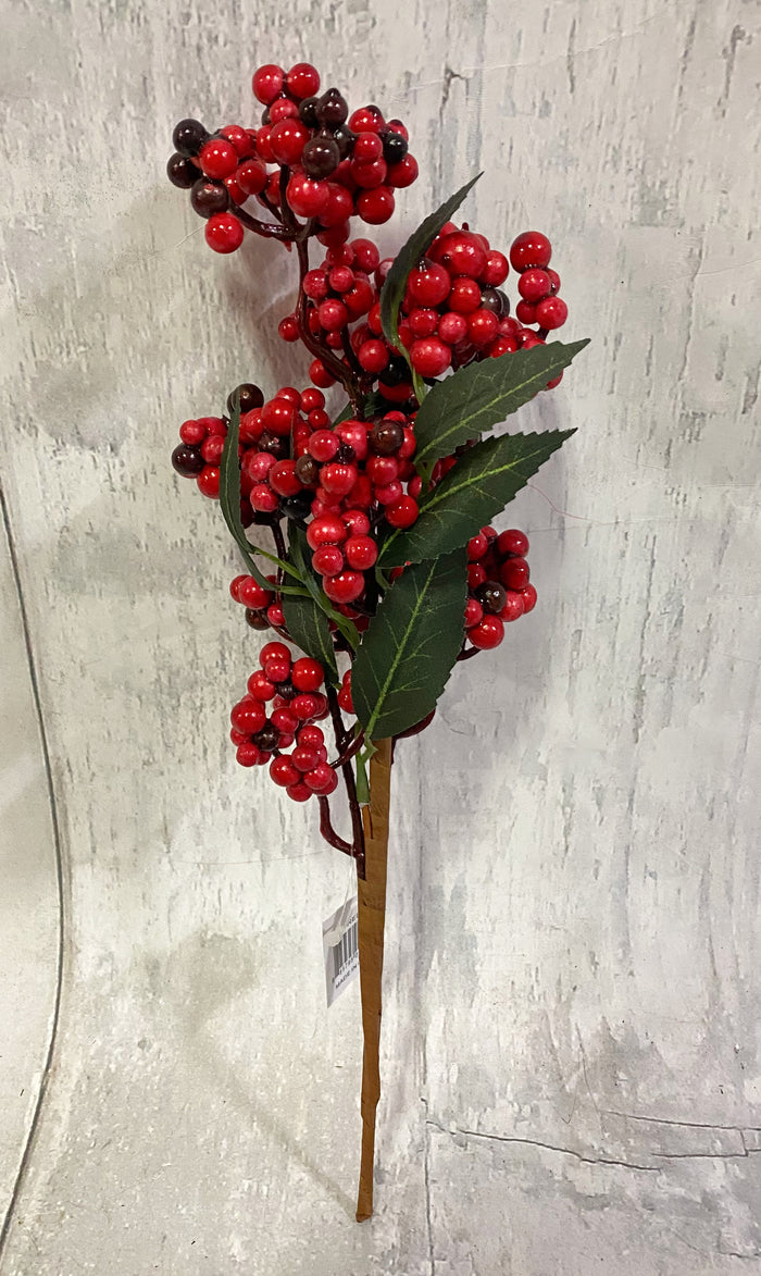 12" Red Berries Pick