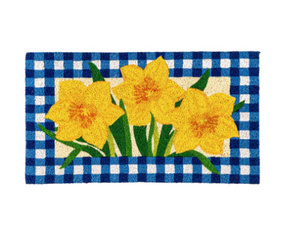 Spring Daffodil Coir Door Mat