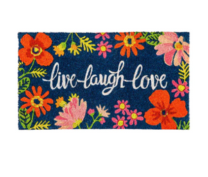 Live Laugh Love Floral Coir Mat - 2RM1085