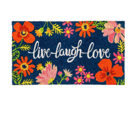Live Laugh Love Floral Coir Mat - 2RM1085