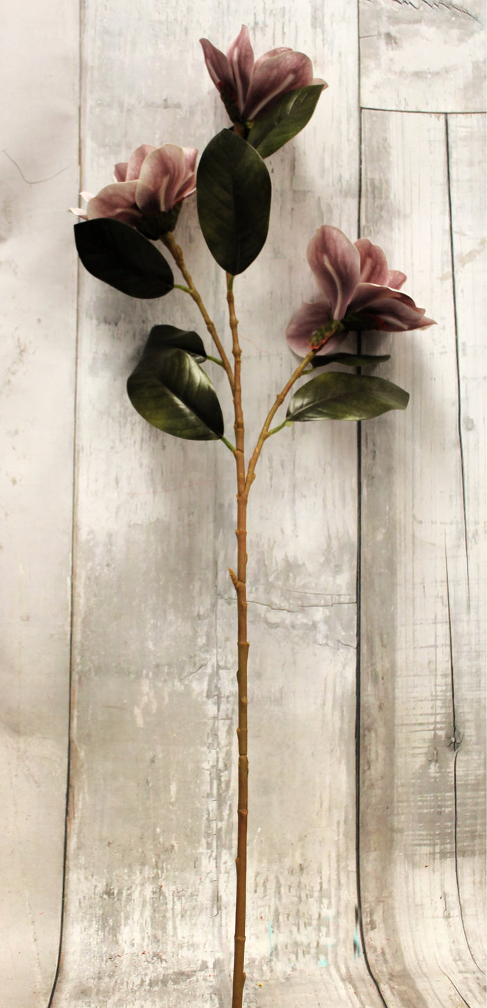 32" Mauve Magnolia Stem