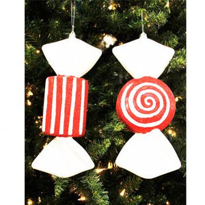 Candy Glitter Boxed Ornaments-Christmas Ornaments-Ellis Home & Garden