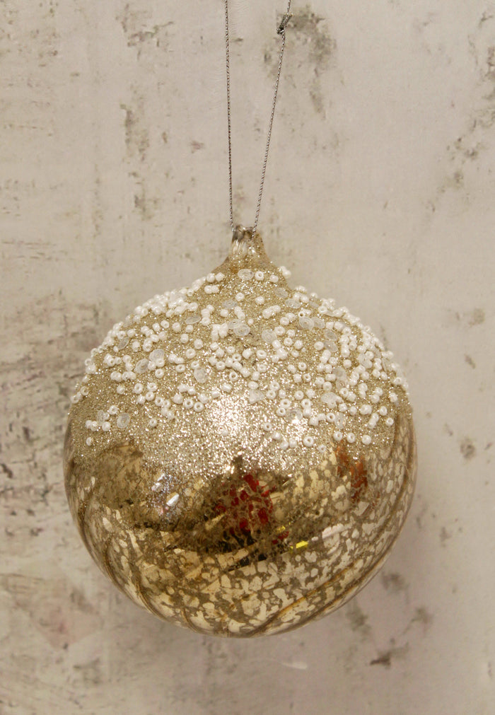 6" Champagne Glass Ball Ornament