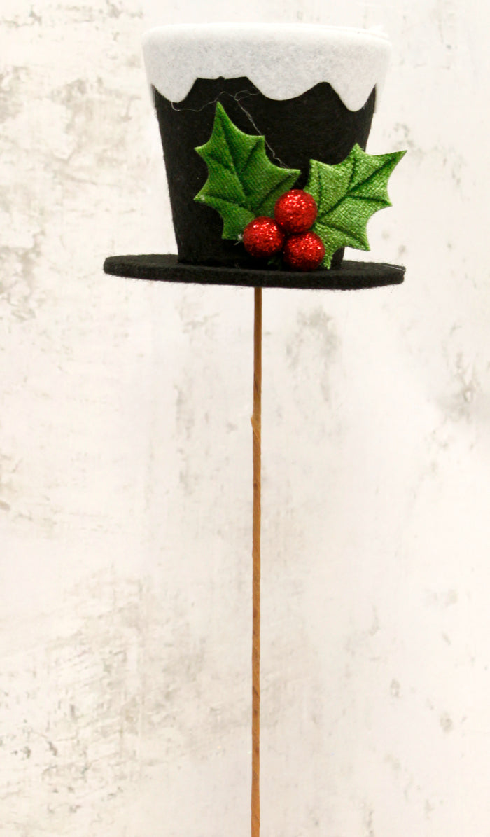 13" Black Top Hat Pick