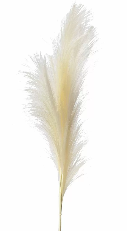 30" Ivory Pampas Grass Spray