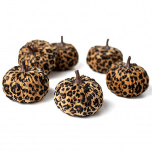 3" Cheetah Fabric Pumpkins