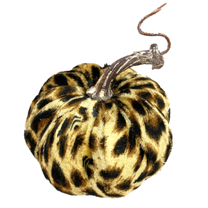 4" Cheetah Fabric Pumpkin