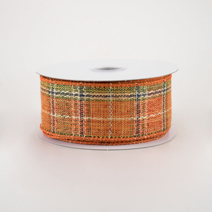 1.5" Coarse Fall Plaid Ribbon