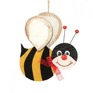 6" Wooden Bee Ornament