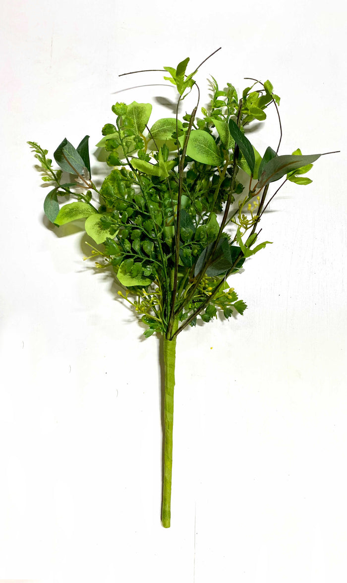 16" Mixed Leaves & Twigs Floral Pick