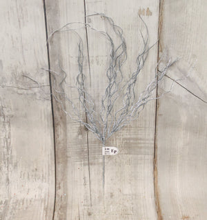29" Glitter Willow Spray - Blue or Silver