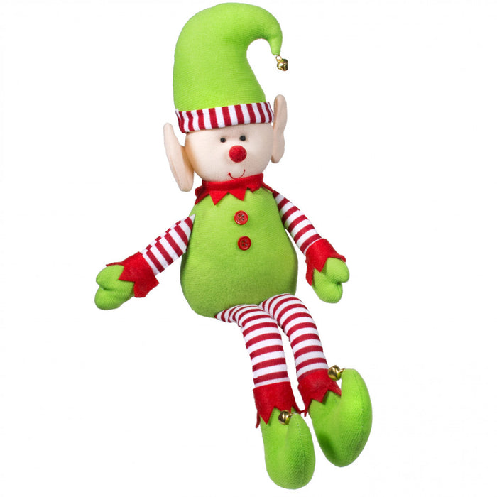 15" Plush Long Legs Elf Ornament