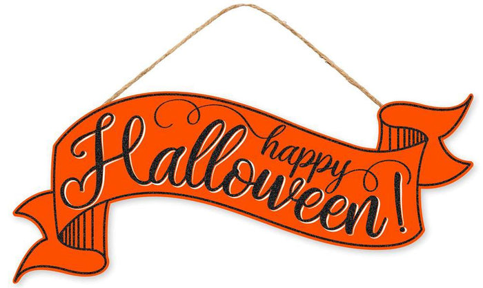 15" Happy Halloween Banner Wood Sign