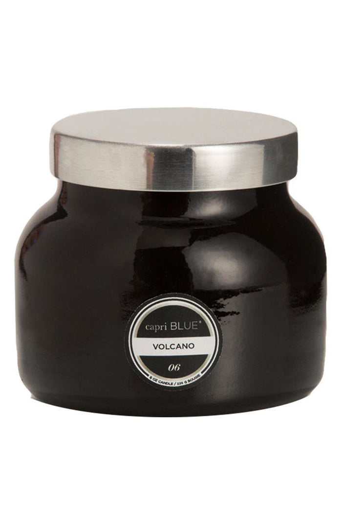 Capri Blue 8oz Volcano Petite Black Jar Candle