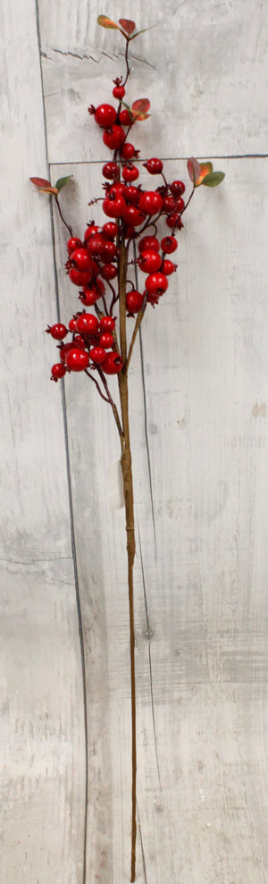 36" Red Berries Christmas Floral Spray