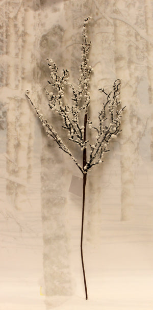 24" Snow & Berry Floral Spray-Christmas Floral-Ellis Home & Garden