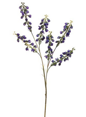 27" Purple Silk Baby Blosssom Spray