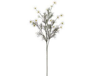 31" White Daisy Spray