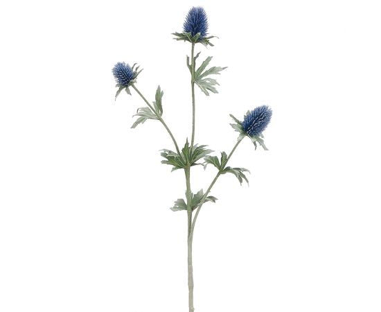 31" Navy Blue Thistle Spray