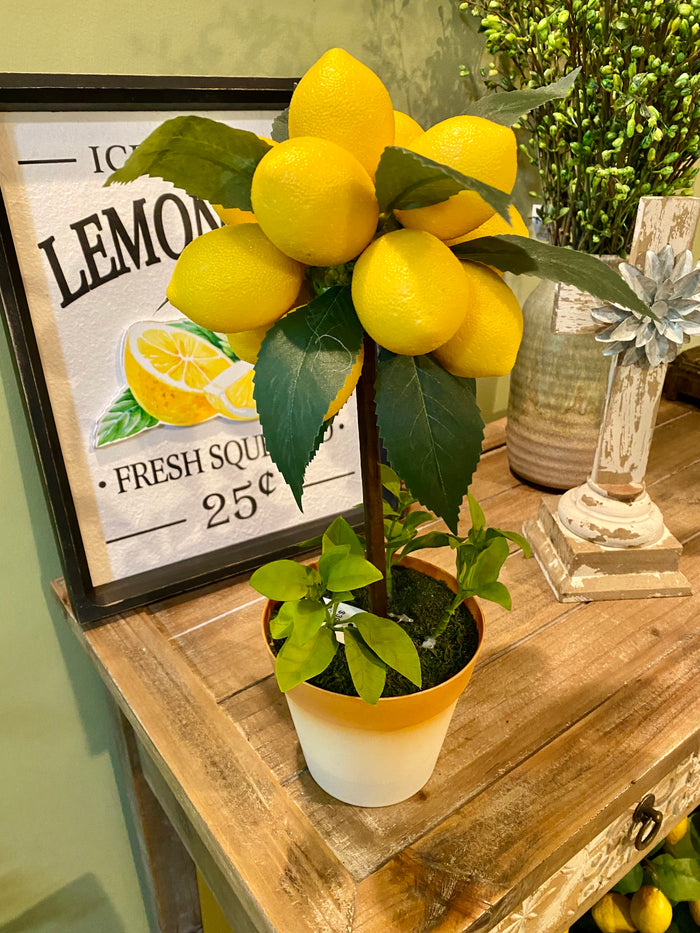 16" Lemon Topiary Tree